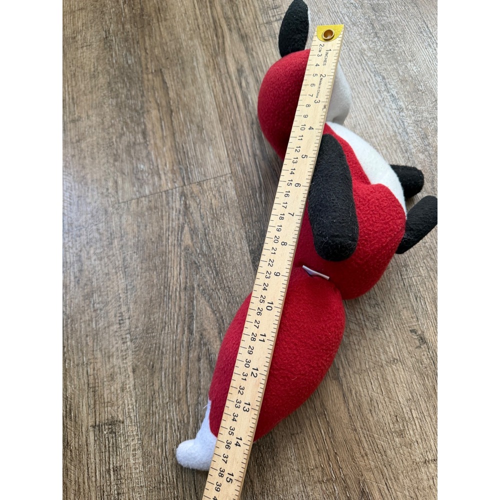 The Crafty Coyote Red‎ Fox Plush Monocle Handmade Stuffed Animal Toy 14 inch - Picture 6 of 6
